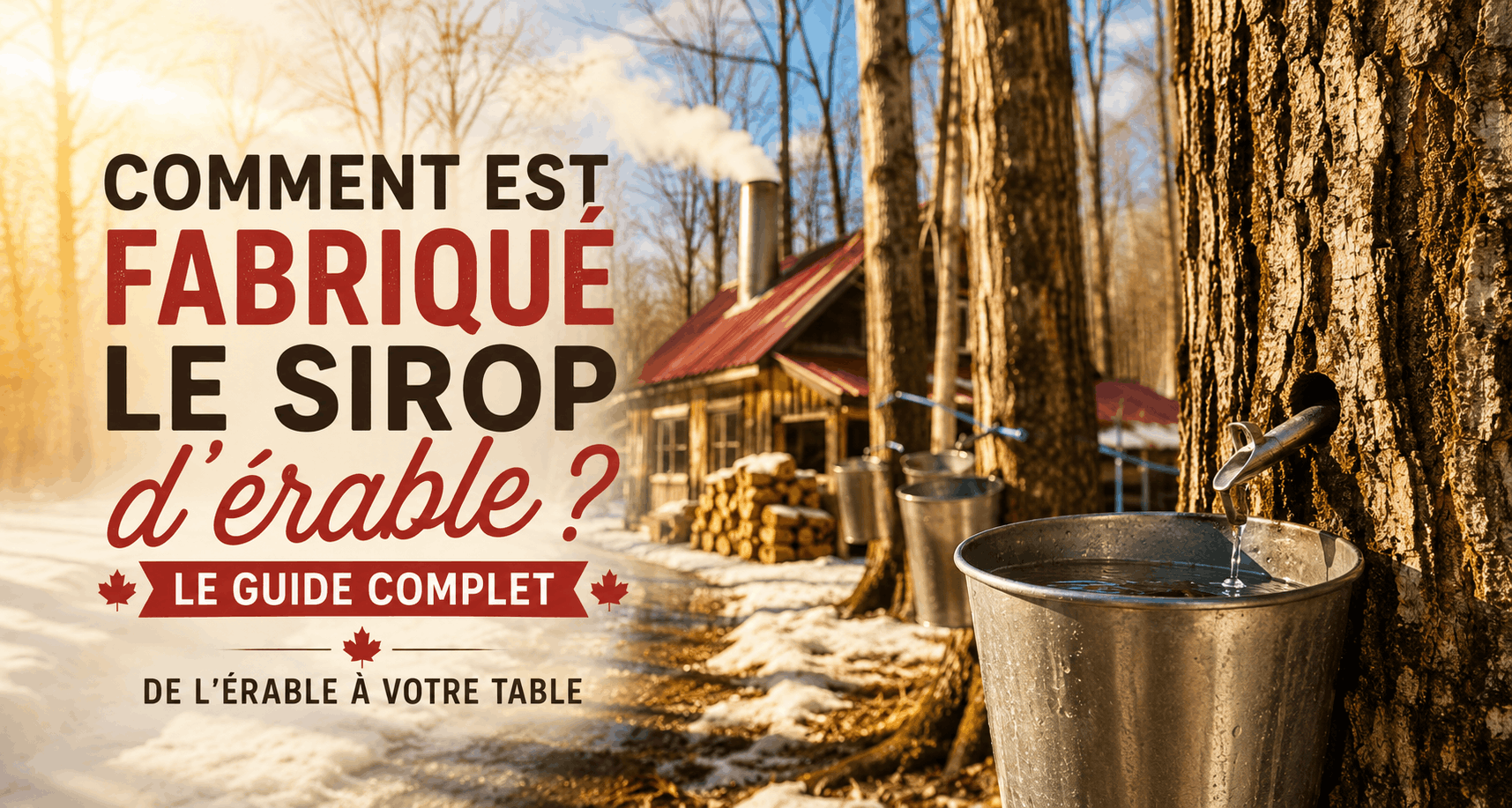 Comment est fabriqué le sirop d'érable ? Le guide complet - Le marché Boréal