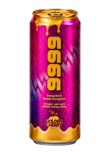 9999 - Golden Cherry Energy Drink - Cerise - 355ml - Le marché Boréal