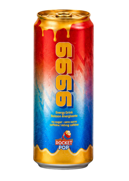 9999 - Golden Rocket Pop Energy Drink - Rocket Pop - 355ml - Le marché Boréal