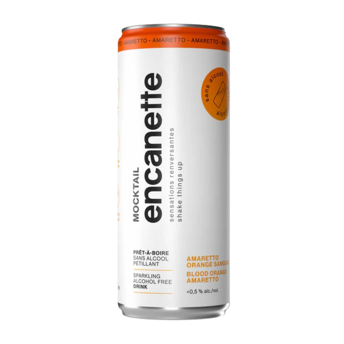 Encanette - Mocktail Amaretto Orange sanguine - 250ml - Le marché Boréal