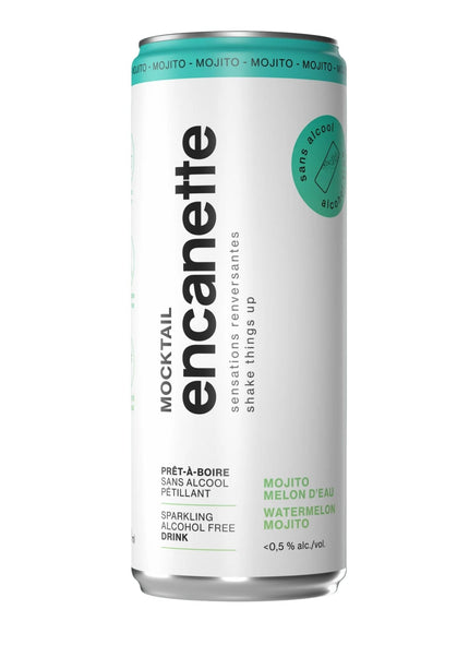 Encanette - Mocktail Mojito Melon d'eau - 250ml - Le marché Boréal