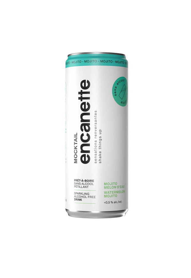 Encanette - Mocktail Mojito Melon d'eau - 250ml - Le marché Boréal