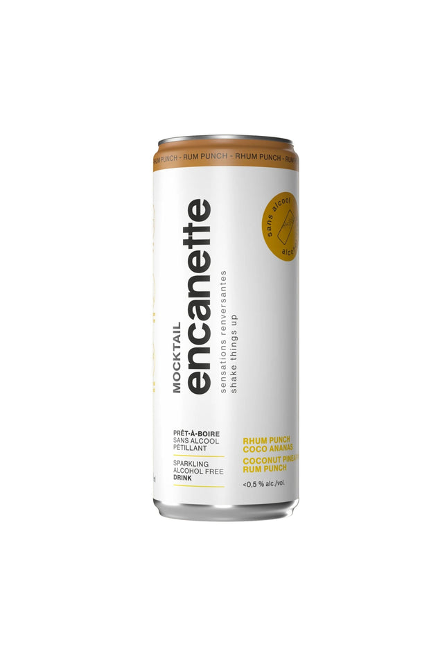 Encanette - Mocktail Rhum Punch tropical - 250ml - Le marché Boréal