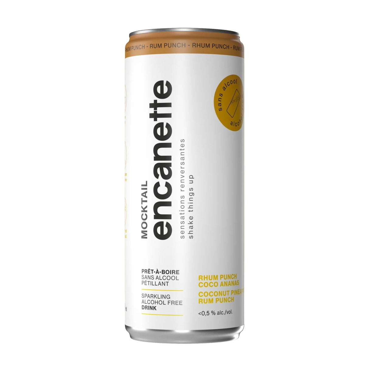 Encanette - Mocktail Rhum Punch tropical - 250ml - Le marché Boréal