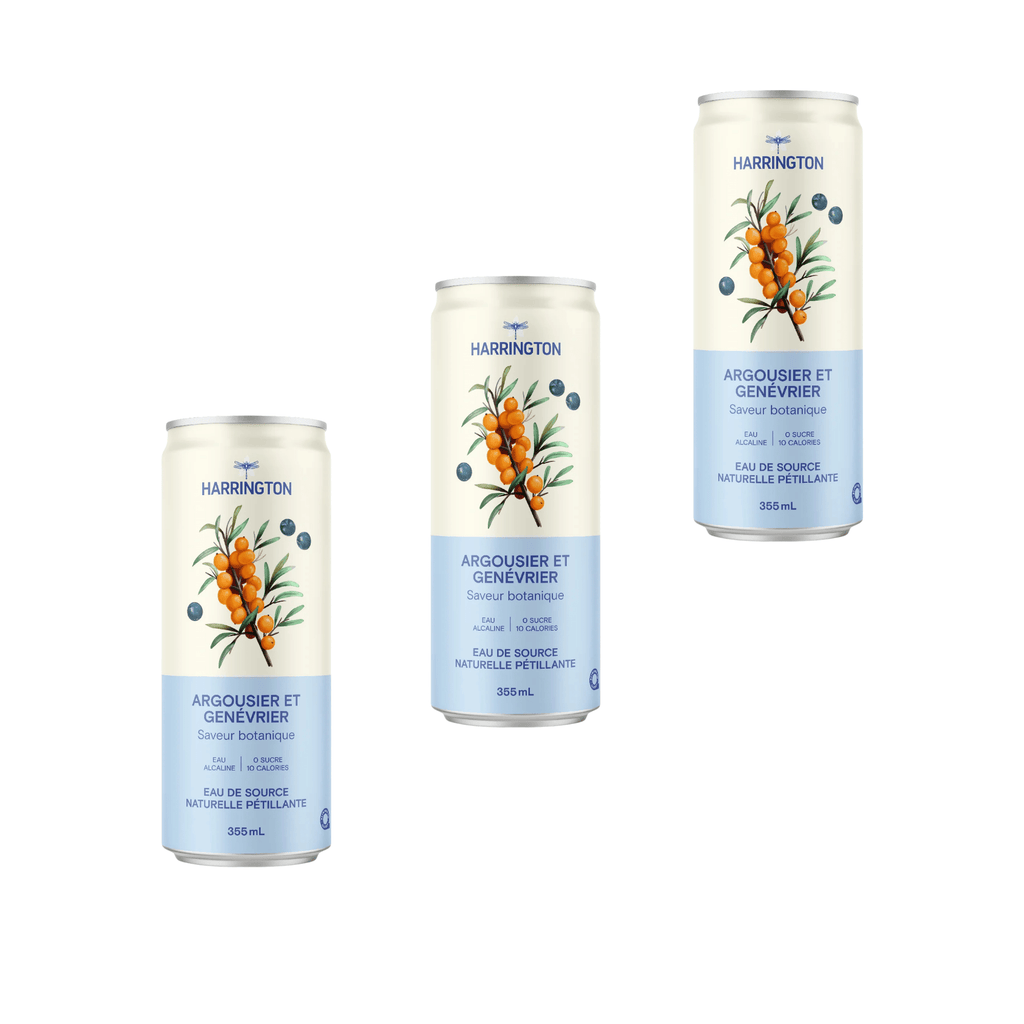 Harrington – Extrait d’argousier et genévrier – Pack de 3 × 355 ml - Le marché Boréal
