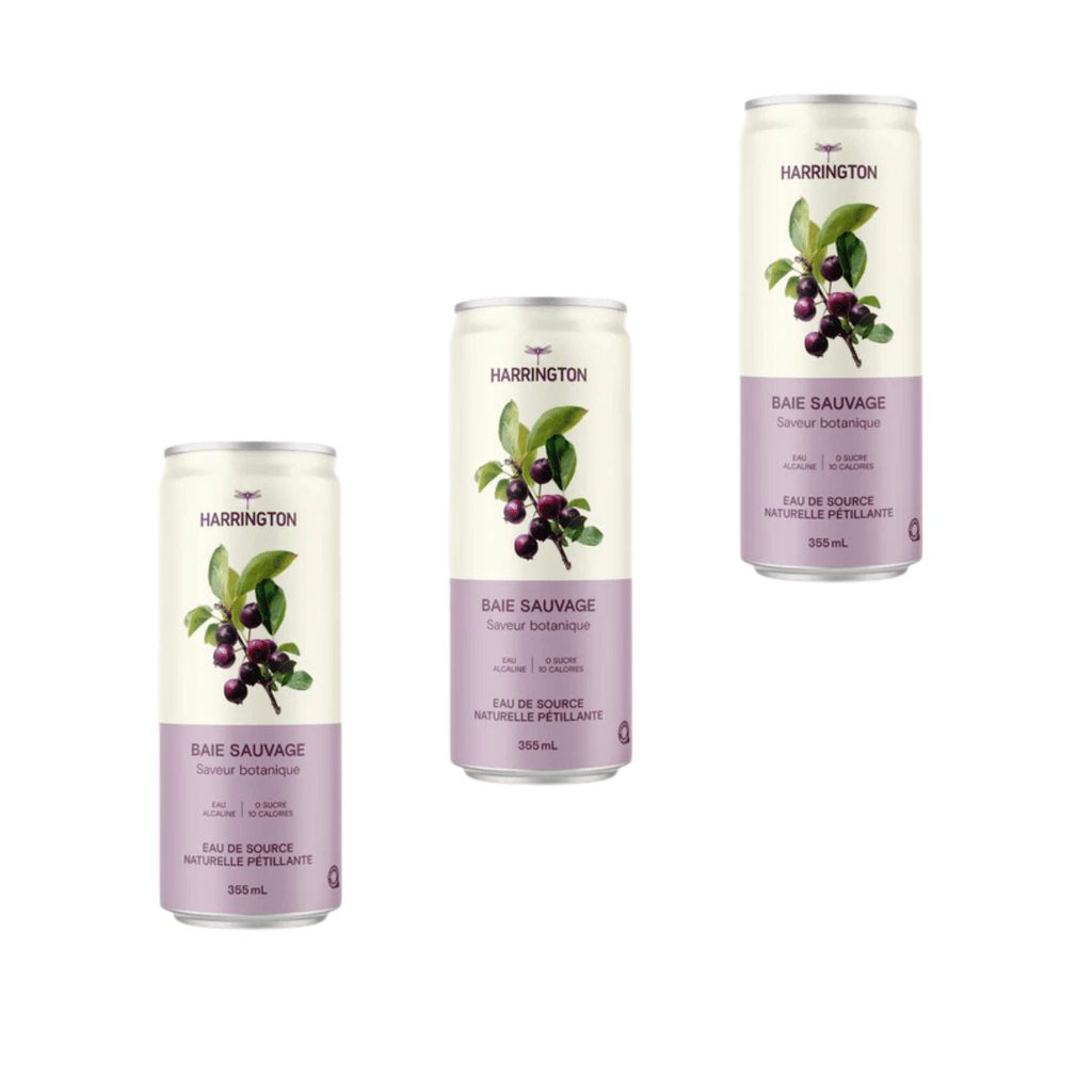 Harrington – Extrait de baie sauvage – Pack de 3 × 355 ml - Le marché Boréal