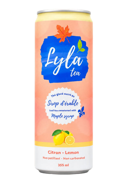 Lyla tea - Thé glacé citron - sucré au sirop d'érable - Le marché Boréal