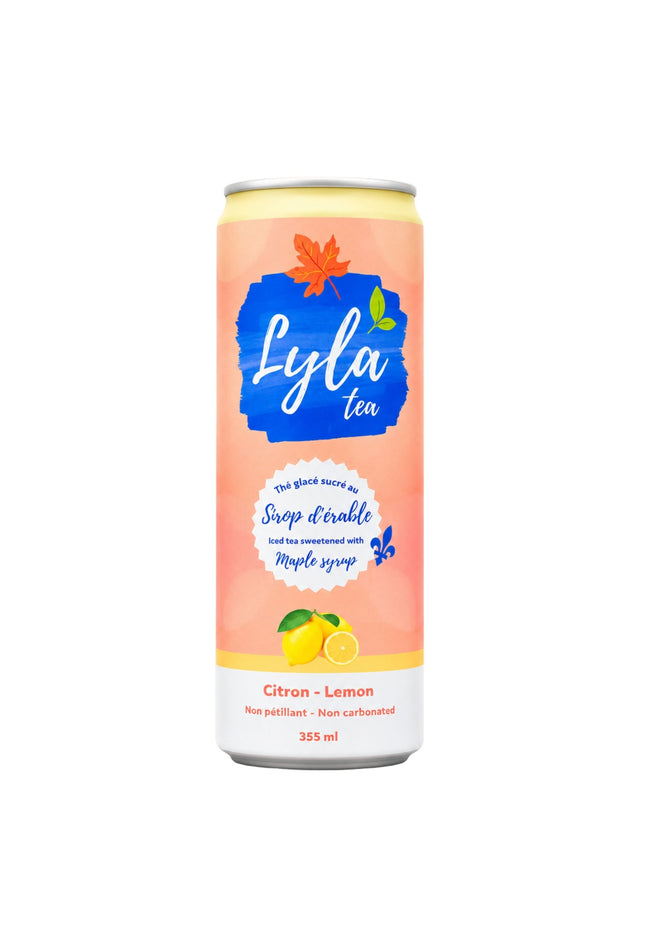 Lyla tea - Thé glacé citron - sucré au sirop d'érable - Le marché Boréal