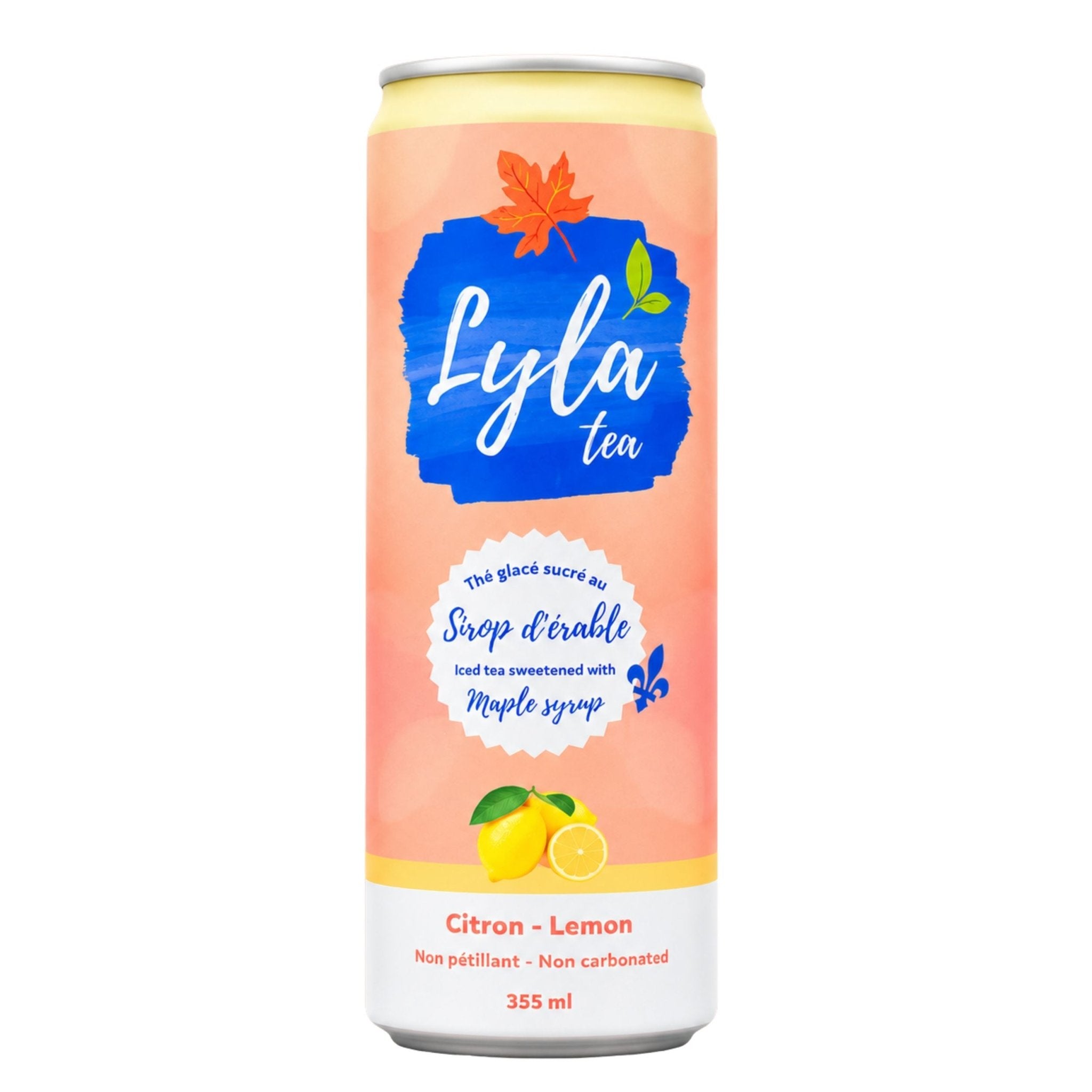 Lyla tea - Thé glacé citron - sucré au sirop d'érable - Le marché Boréal