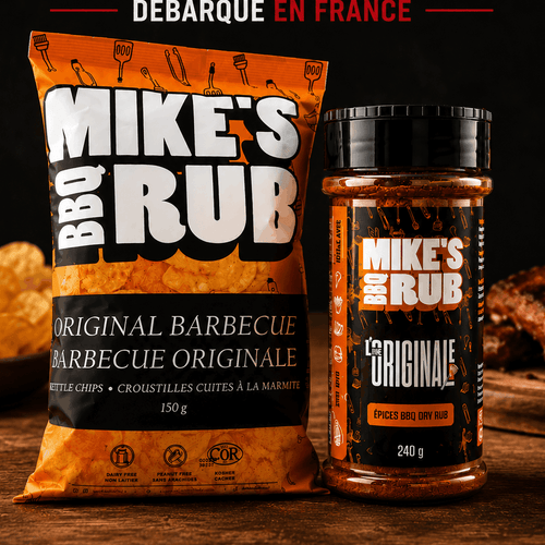 Mike's BBQ Experience Pack — Rub L'Originale 240 g + Chips BBQ 150 g - Le marché Boréal