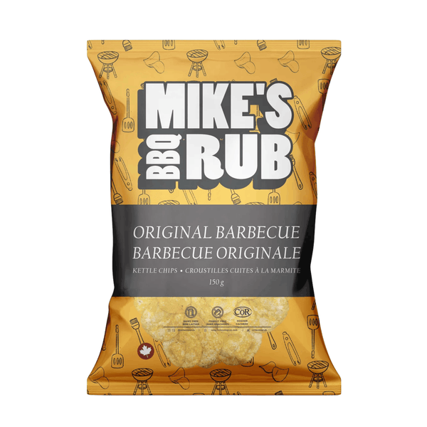 Mike's BBQ Rub — Chips cuites au chaudron, saveur Barbecue Originale 150 g - Le marché Boréal