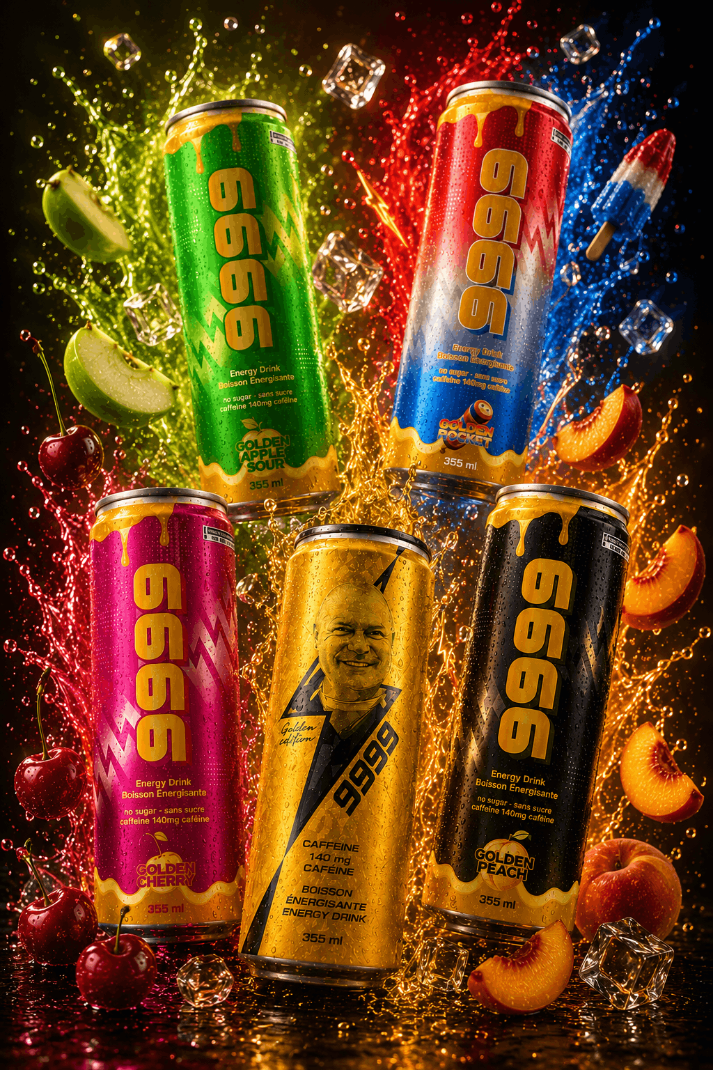 Pack Concours 9999 de Jean - 12 boissons énergisantes sans sucre - Le marché Boréal