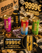 Pack Concours 9999 de Jean - 12 boissons énergisantes sans sucre - Le marché Boréal