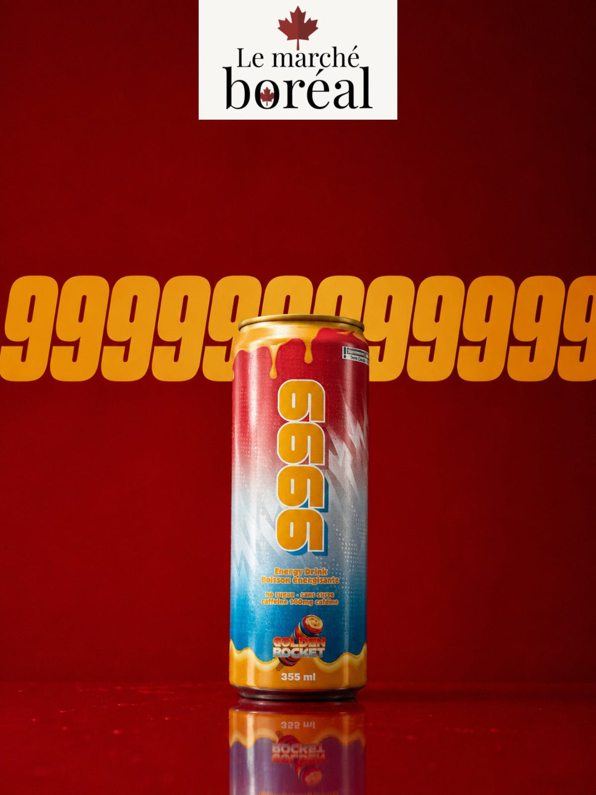 Pack Concours 9999 de Jean - boissons énergisantes sans sucre - 12 x 355mL : frais de port offert - Le marché Boréal