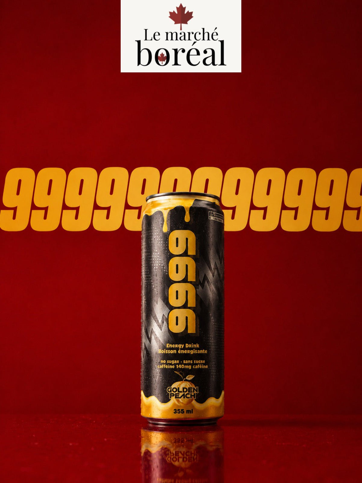Pack Concours 9999 de Jean - boissons énergisantes sans sucre - 12 x 355mL : frais de port offert - Le marché Boréal