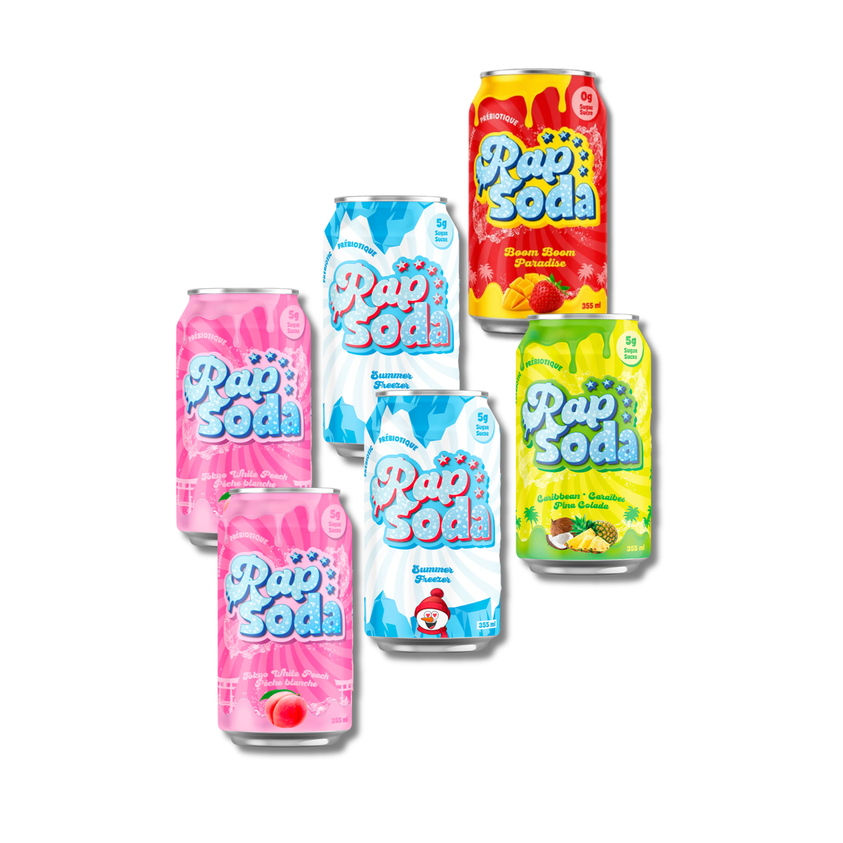Pack Découverte Rap Soda Classic - 8 x 355mL - Le marché Boréal