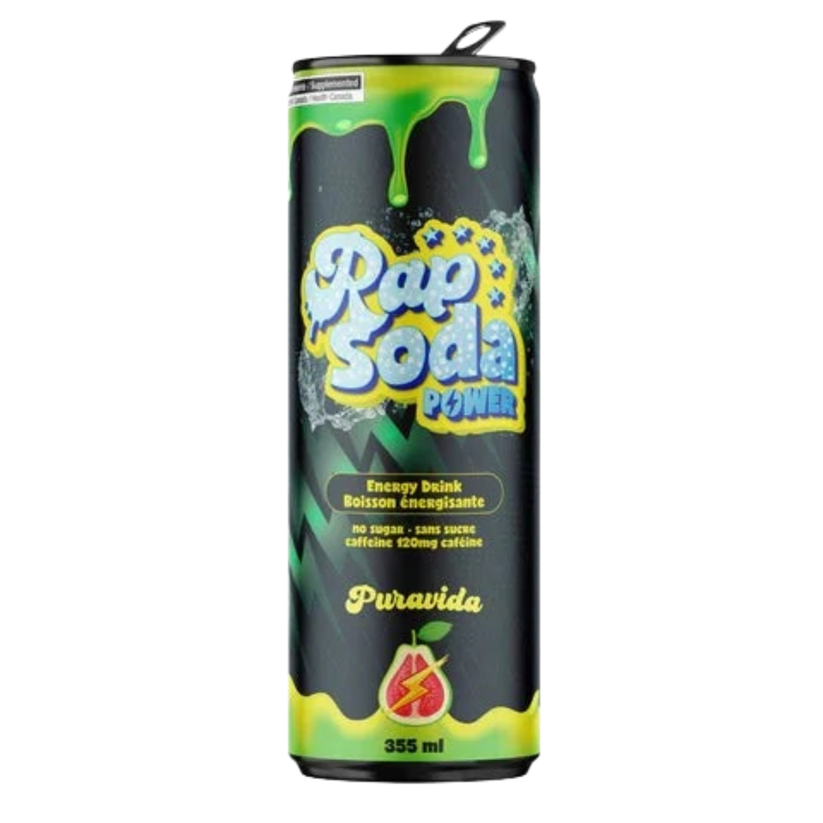 Pack Découverte Rap Soda Power - boissons énergisantes sans sucres - 10 x 355mL - Le marché Boréal