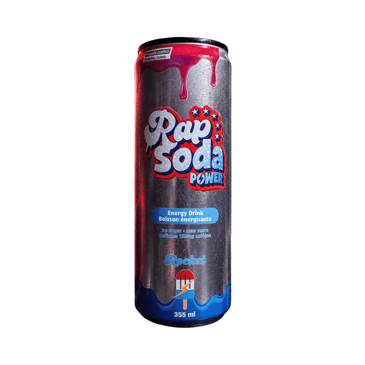 Pack Découverte Rap Soda Power - boissons énergisantes sans sucres - 10 x 355mL - Le marché Boréal