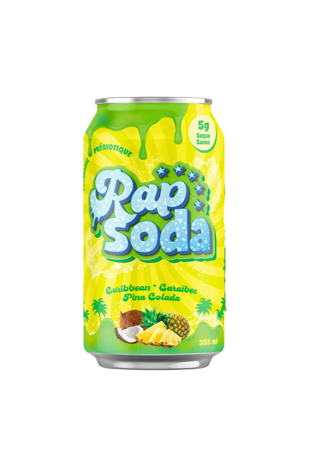 Rap Soda Pina Colada - Ananas coco - 355ml - Le marché Boréal