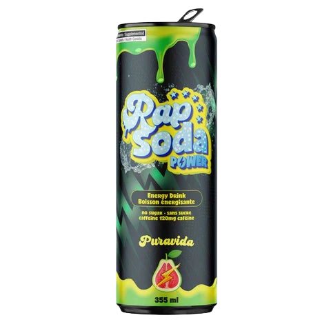 Rap Soda Power Puravida - 355ml - Pack de 3 - Le marché Boréal