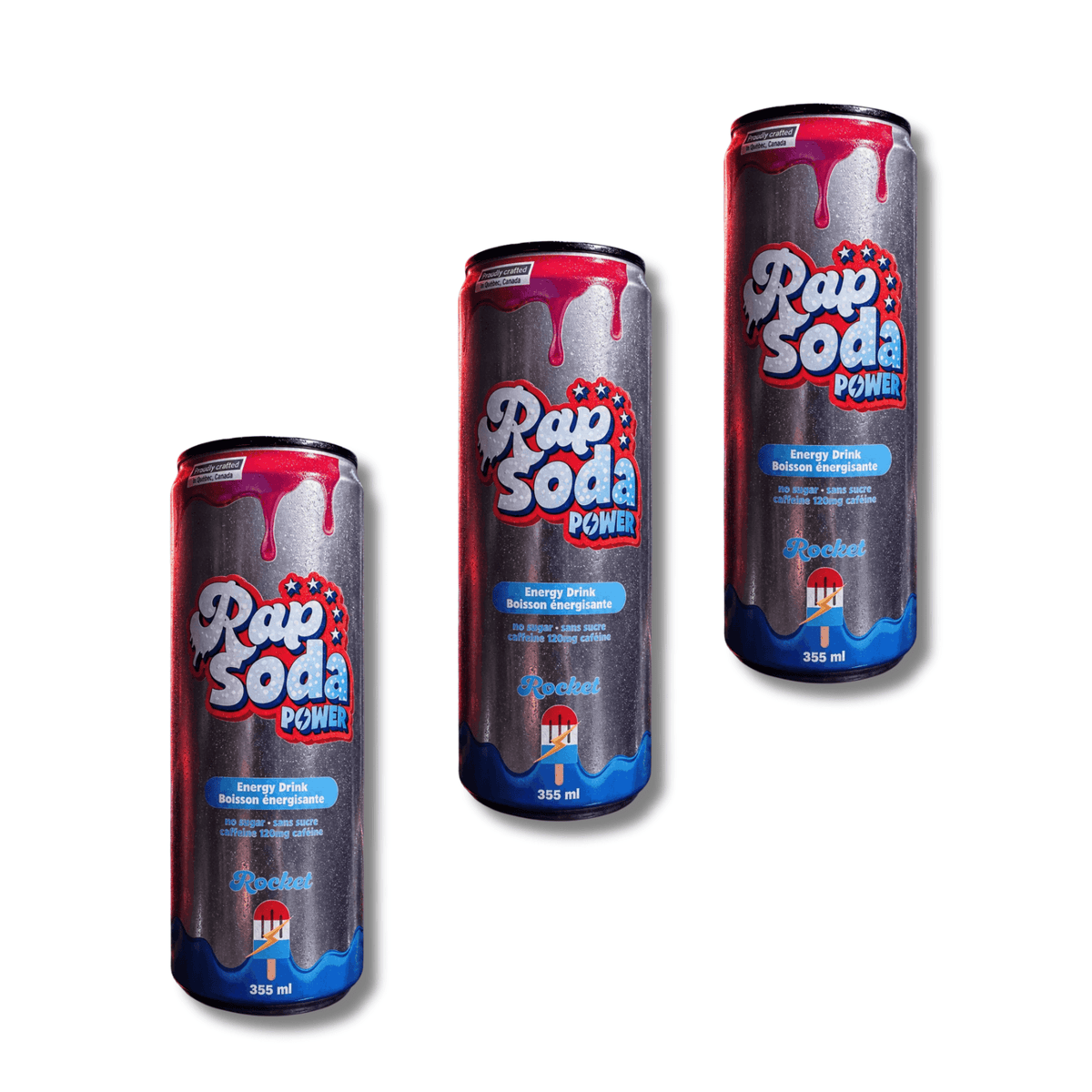 Rap Soda Power Rocket – Classic popcycle - Pack de 3 - Le marché Boréal