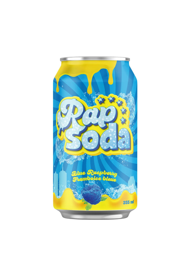 Rap Soda Razzy – Framboise bleue - 355ml - Le marché Boréal