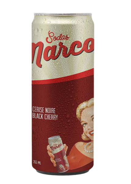 Sodas Marco - Soda cerise noire - Black cherry - Le marché Boréal