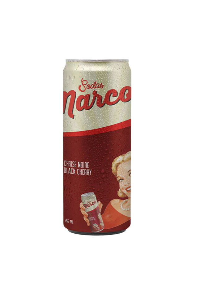 Sodas Marco - Soda cerise noire - Black cherry - Le marché Boréal