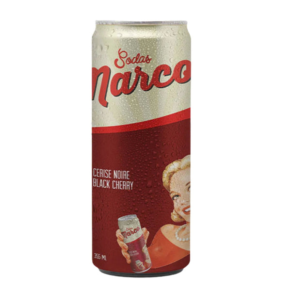 Sodas Marco - Soda cerise noire - Black cherry - Le marché Boréal