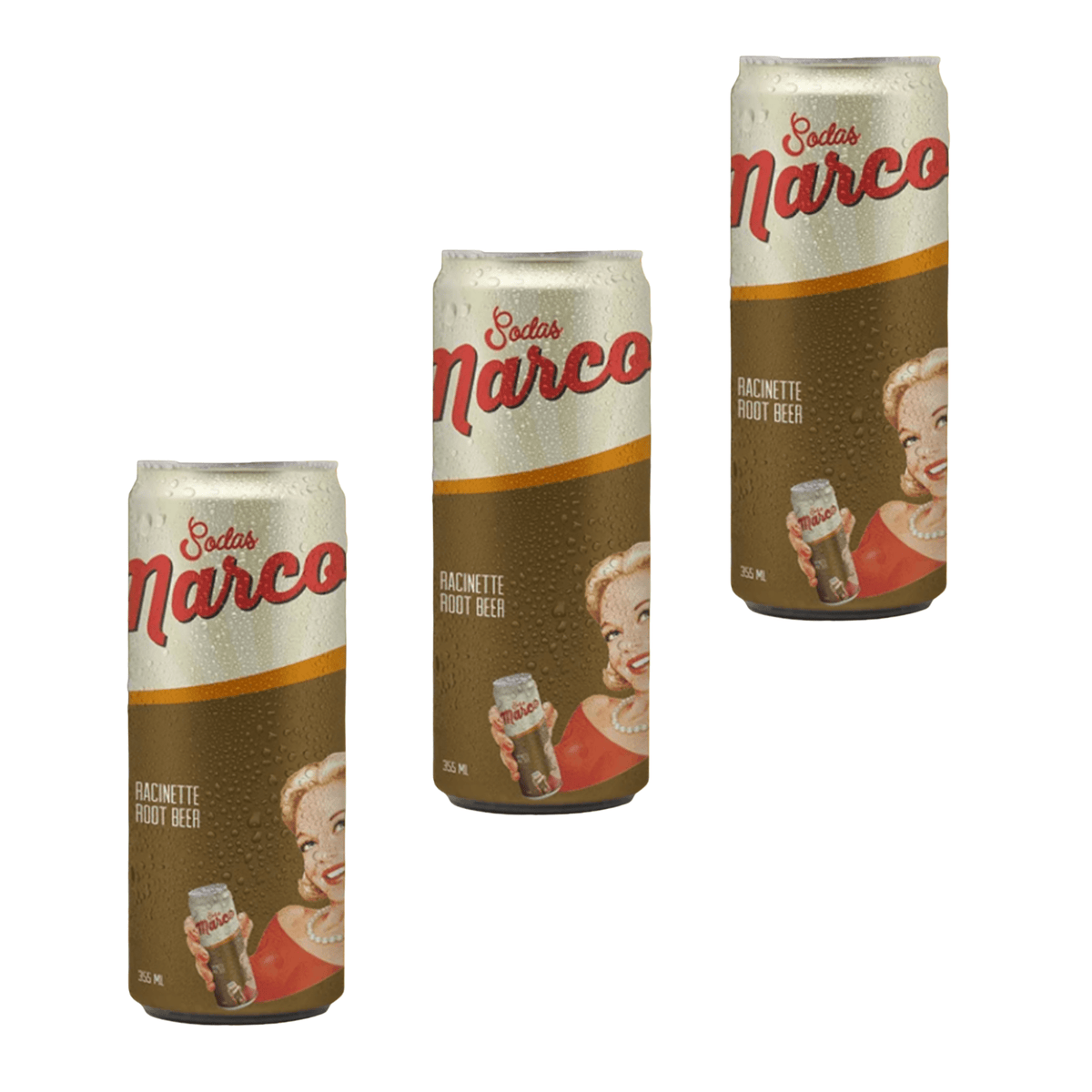 Sodas Marco - Soda racinette - Root beer - Pack de 3 - Le marché Boréal