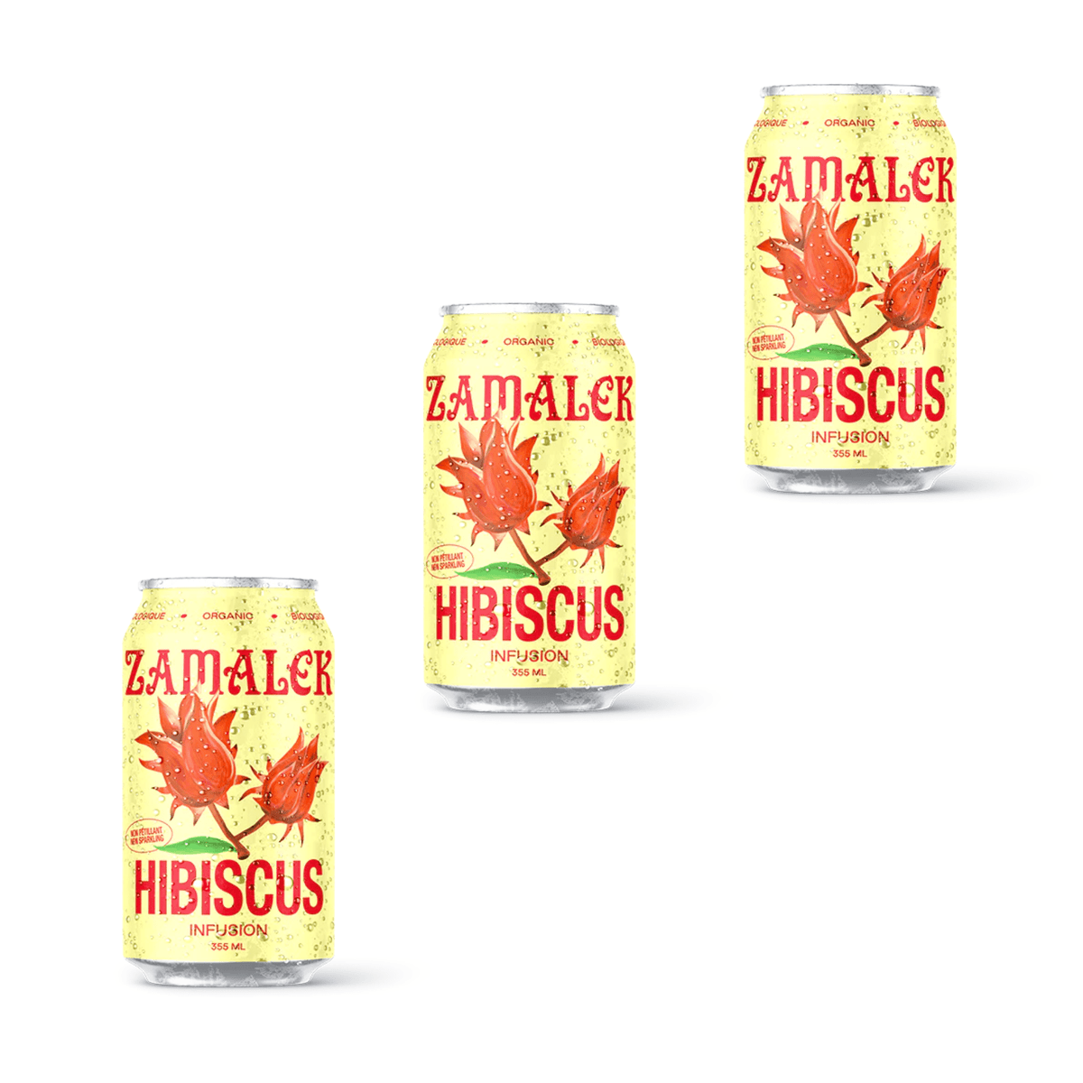 Zamalek - thé glacé hibiscus original - non pétillant - Pack de 3 - Le marché Boréal